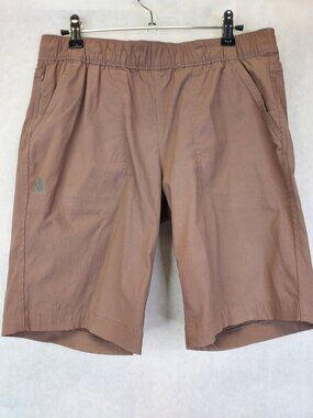 Eddie Bauer First Ascent Cargo Shorts Womens 4 Brown Hike Nylon Stretch Gorpcore